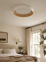 Charger l'image dans la visionneuse de galerie, Plafonnier rond minimaliste Crelina - Luminaire fin et discret, idéal pour les chambres ou les appartements