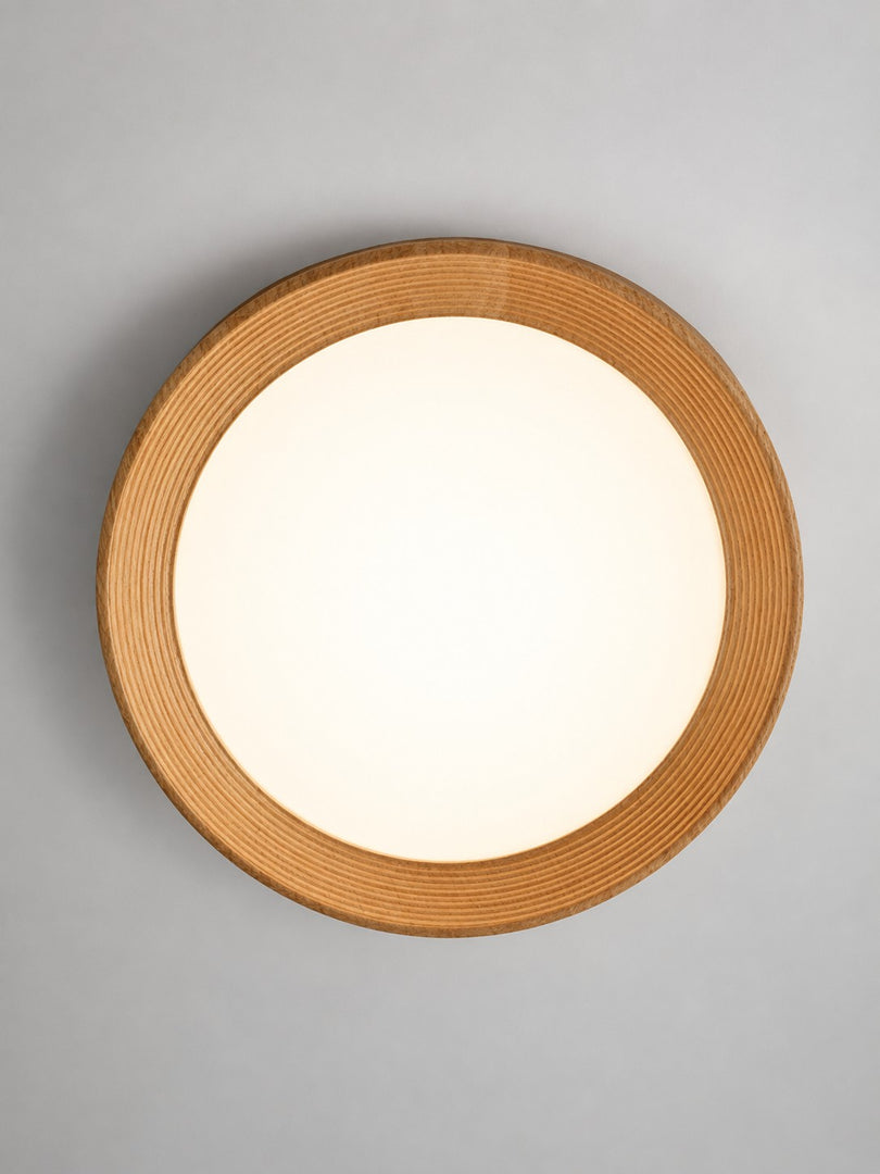 Plafonnier rond minimaliste Crelina - Luminaire fin et discret, idéal pour les chambres ou les appartements
