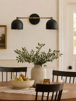 Load image into Gallery viewer, Metio Dome Vanity Wall Light – Mid-Century Fixture for Bathroom