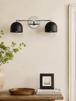 Load image into Gallery viewer, Metio Dome Vanity Wall Light – Mid-Century Fixture for Bathroom