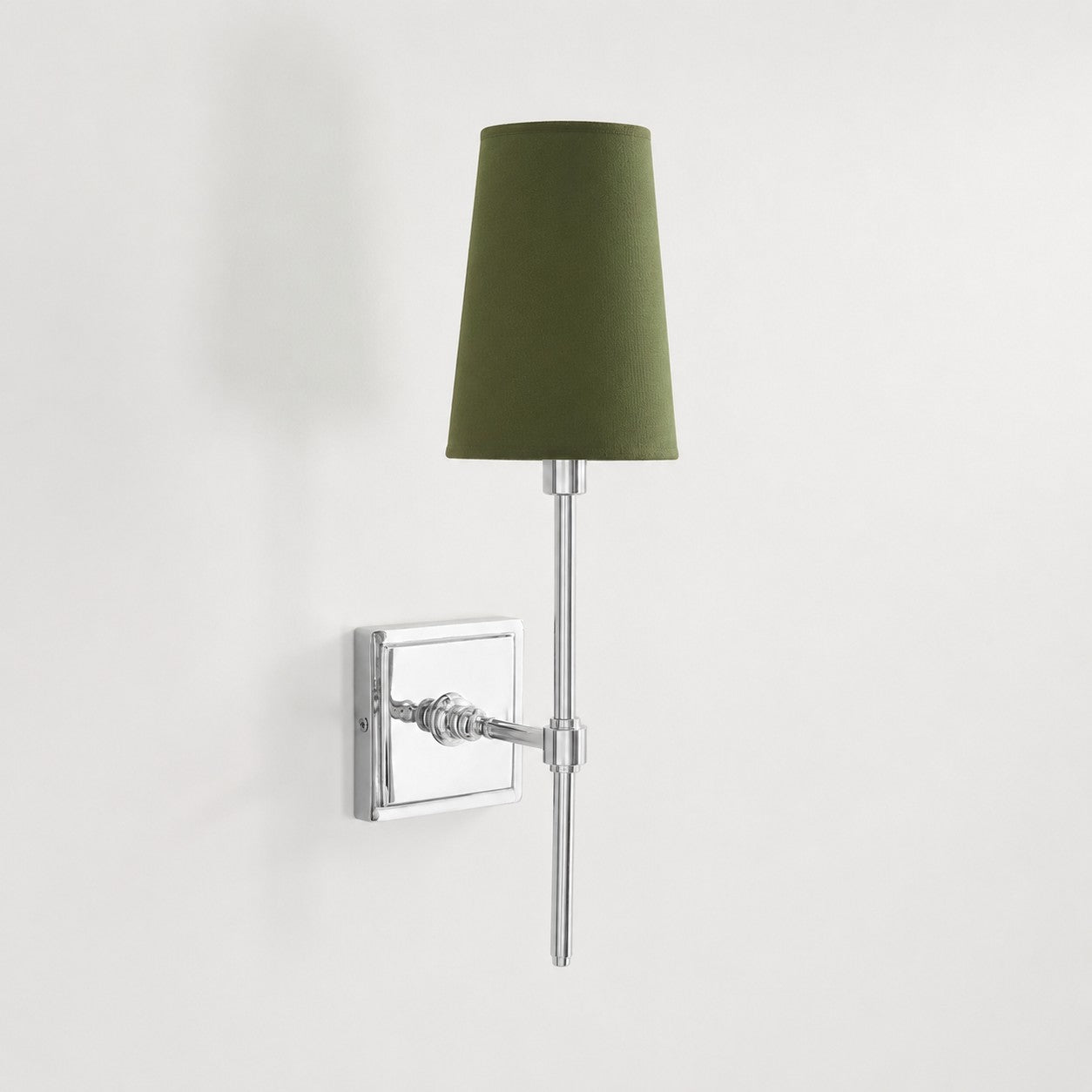 Rowan Wandleuchte mit Leinenschirm – Retro-Metallwandleuchte für Schlafzimmer und Flur