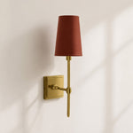 Load image into Gallery viewer, Rowan Linen Shade Wall Lamp – Retro Metal Wall Light for Bedroom &amp; Hallway
