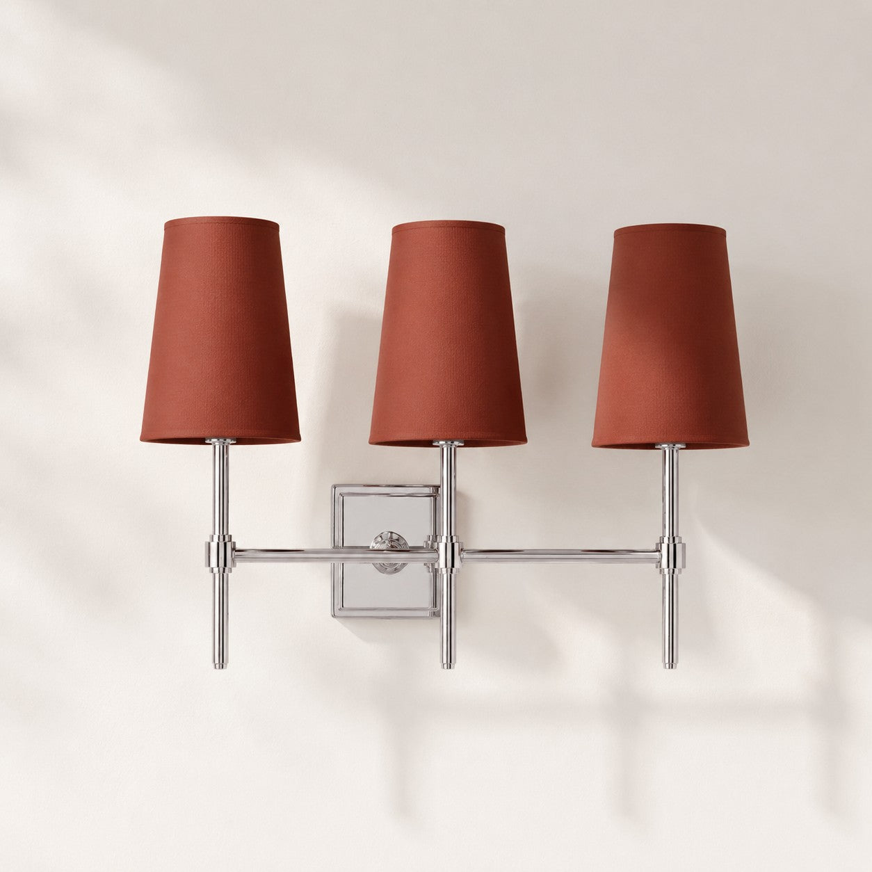 Rowan Wandleuchte mit Leinenschirm – Retro-Metallwandleuchte für Schlafzimmer und Flur