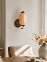 Load image into Gallery viewer, Eloise Vintage Scalloped Milk Glass Wall Sconce - Modern Accent Lighting for Bathroom and Bedroom