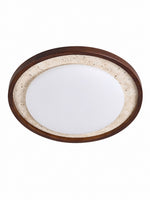Load image into Gallery viewer, Travira Sculptural Travertine Ceiling Fixture - Soft Ambient Light for Bedroom Living Room or Entryway
