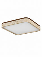 Load image into Gallery viewer, Travira Sculptural Travertine Ceiling Fixture - Soft Ambient Light for Bedroom Living Room or Entryway