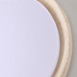 Load image into Gallery viewer, Travira Sculptural Travertine Ceiling Fixture - Soft Ambient Light for Bedroom Living Room or Entryway