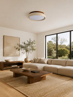 Load image into Gallery viewer, Travira Sculptural Travertine Ceiling Fixture - Soft Ambient Light for Bedroom Living Room or Entryway