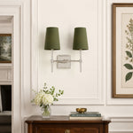 Load image into Gallery viewer, Rowan Linen Shade Wall Lamp – Retro Metal Wall Light for Bedroom &amp; Hallway