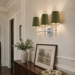 Load image into Gallery viewer, Rowan Linen Shade Wall Lamp – Retro Metal Wall Light for Bedroom &amp; Hallway