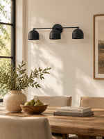 Load image into Gallery viewer, Metio Dome Vanity Wall Light – Mid-Century Fixture for Bathroom