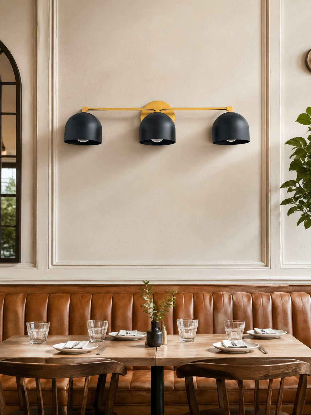 Metio Dome Schminkspiegel Wandleuchte – Mid-Century Leuchte für Badezimmer