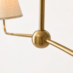 Charger l'image dans la visionneuse de galerie, Fibura Modern Fabric or Pleated Shade Chandelier for Traditional Dining Room