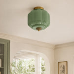 Load image into Gallery viewer, Eloise Flush Mount Milk Glass Ceiling Light – Modern Accent Lighting with Artistic Glass Shade