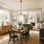 Charger l'image dans la visionneuse de galerie, Fibura Modern Fabric or Pleated Shade Chandelier for Traditional Dining Room
