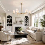 Charger l'image dans la visionneuse de galerie, Fibura Modern Fabric or Pleated Shade Chandelier for Traditional Dining Room