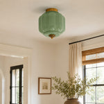 Load image into Gallery viewer, Eloise Flush Mount Milk Glass Ceiling Light – Modern Accent Lighting with Artistic Glass Shade
