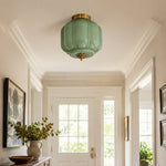 Load image into Gallery viewer, Eloise Flush Mount Milk Glass Ceiling Light – Modern Accent Lighting with Artistic Glass Shade
