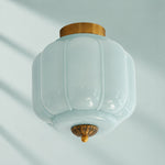 Load image into Gallery viewer, Eloise Flush Mount Milk Glass Ceiling Light – Modern Accent Lighting with Artistic Glass Shade