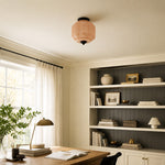 Load image into Gallery viewer, Eloise Flush Mount Milk Glass Ceiling Light – Modern Accent Lighting with Artistic Glass Shade