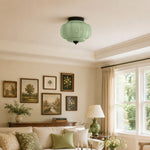 Load image into Gallery viewer, Eloise Flush Mount Milk Glass Ceiling Light – Modern Accent Lighting with Artistic Glass Shade
