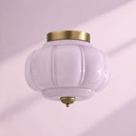 Load image into Gallery viewer, Eloise Flush Mount Milk Glass Ceiling Light – Modern Accent Lighting with Artistic Glass Shade