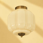 Load image into Gallery viewer, Eloise Flush Mount Milk Glass Ceiling Light – Modern Accent Lighting with Artistic Glass Shade