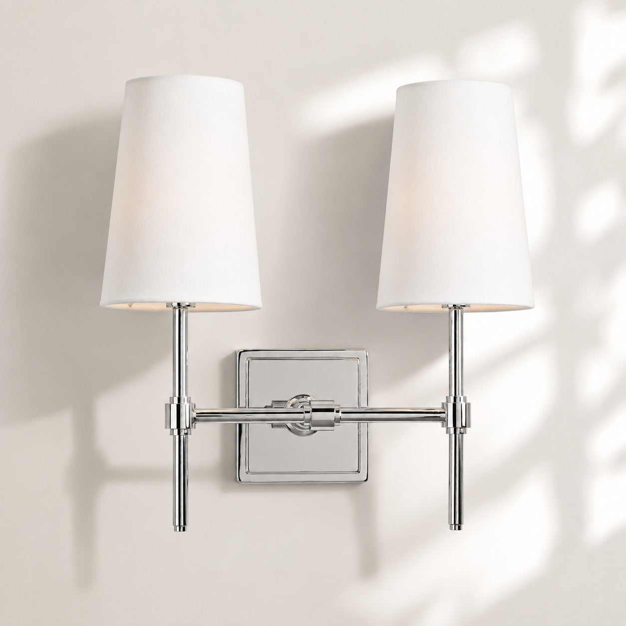 Rowan Wandleuchte mit Leinenschirm – Retro-Metallwandleuchte für Schlafzimmer und Flur