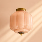 Load image into Gallery viewer, Eloise Flush Mount Milk Glass Ceiling Light – Modern Accent Lighting with Artistic Glass Shade