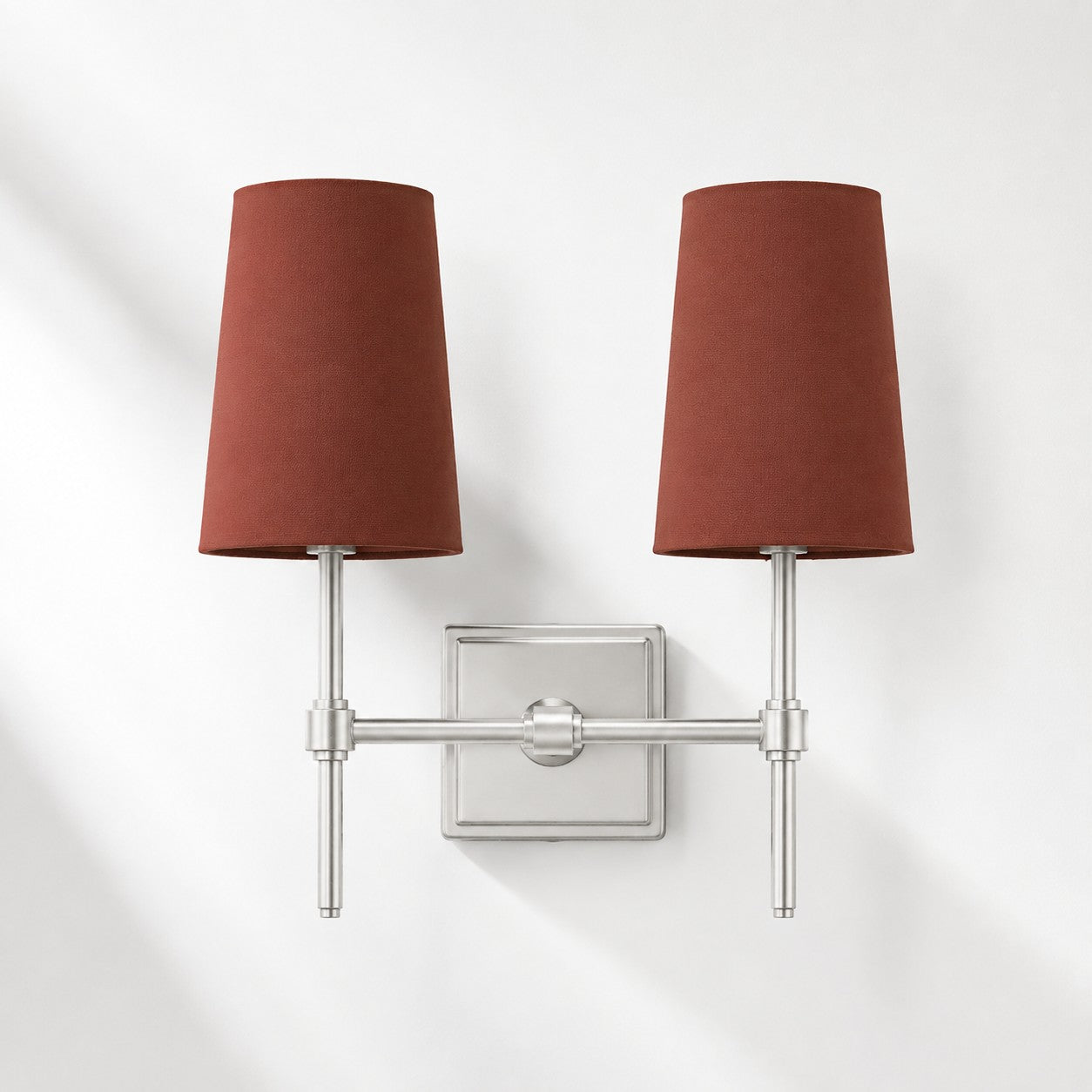 Rowan Wandleuchte mit Leinenschirm – Retro-Metallwandleuchte für Schlafzimmer und Flur