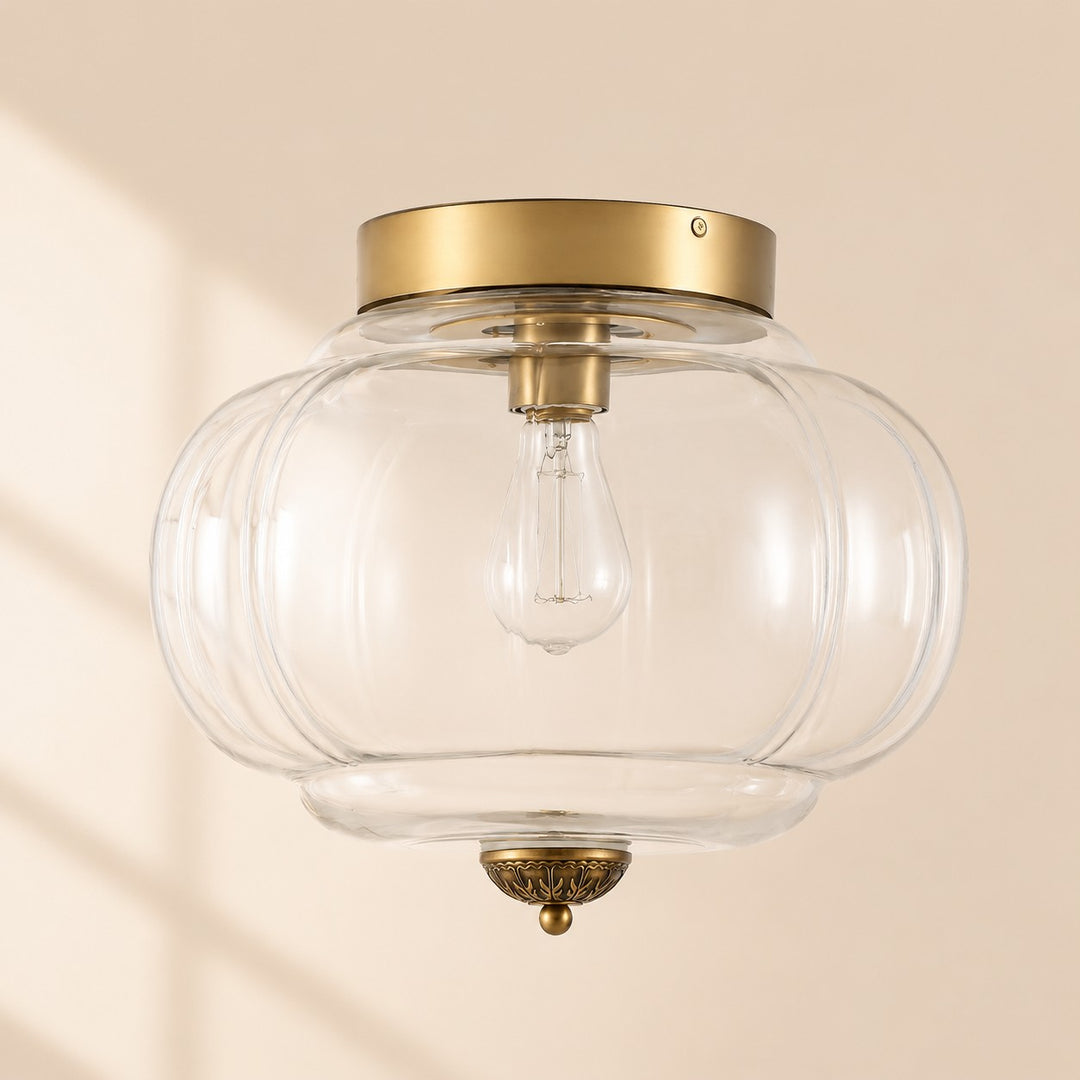 Eloise Flush Mount Milk Glass Ceiling Light – Modern Accent Lighting with Artistic Glass Shade