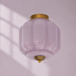 Load image into Gallery viewer, Eloise Flush Mount Milk Glass Ceiling Light – Modern Accent Lighting with Artistic Glass Shade