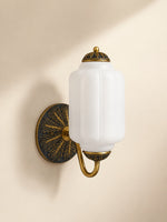 Load image into Gallery viewer, Vintage Milk Glass Sconce Bedside Hallway Eloise Wall Sconce