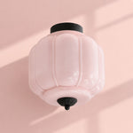 Load image into Gallery viewer, Eloise Flush Mount Milk Glass Ceiling Light – Modern Accent Lighting with Artistic Glass Shade