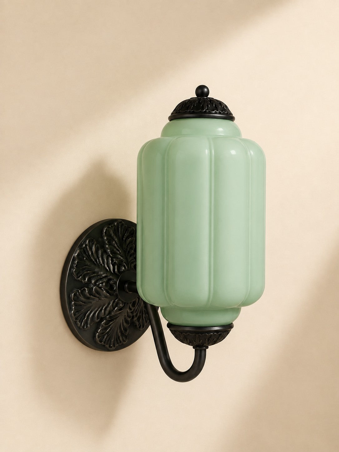 Vintage Milchglas Wandleuchte Nachttisch Flur Eloise Wandleuchte