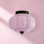 Load image into Gallery viewer, Eloise Flush Mount Milk Glass Ceiling Light – Modern Accent Lighting with Artistic Glass Shade