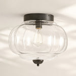 Load image into Gallery viewer, Eloise Flush Mount Milk Glass Ceiling Light – Modern Accent Lighting with Artistic Glass Shade