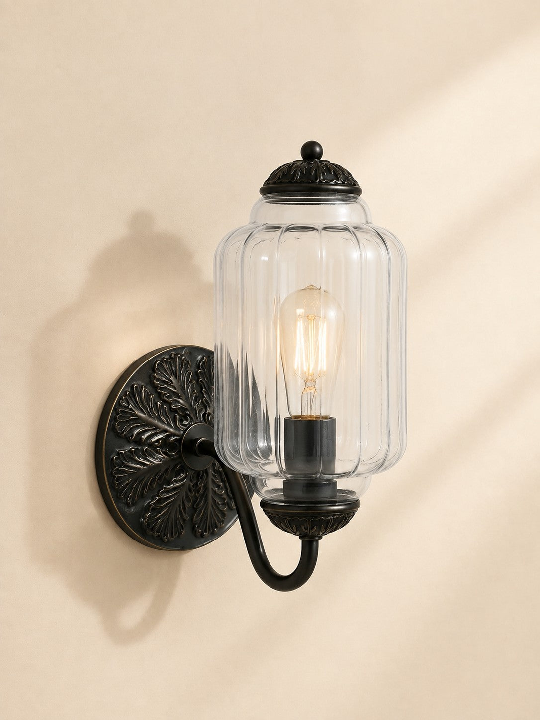 Vintage Milchglas Wandleuchte Nachttisch Flur Eloise Wandleuchte