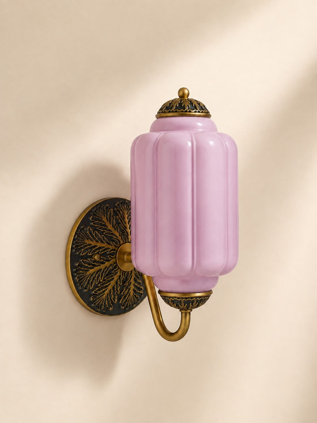 Vintage Milchglas Wandleuchte Nachttisch Flur Eloise Wandleuchte