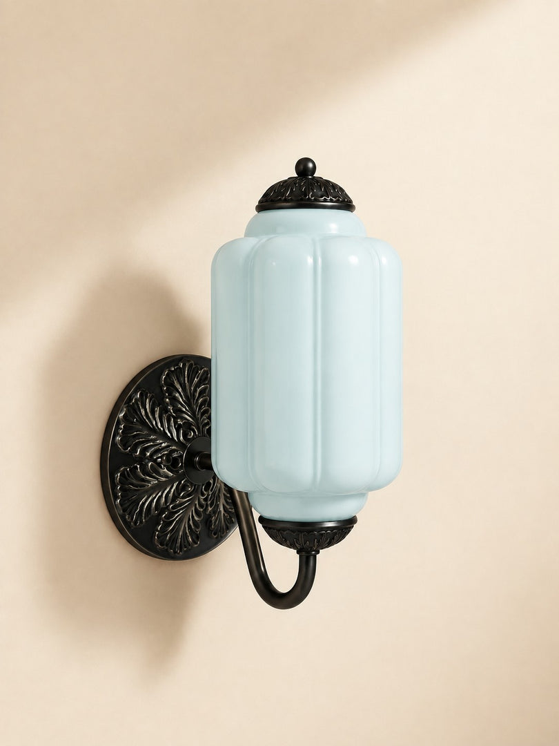 Vintage Milk Glass Sconce Bedside Hallway Eloise Wall Sconce