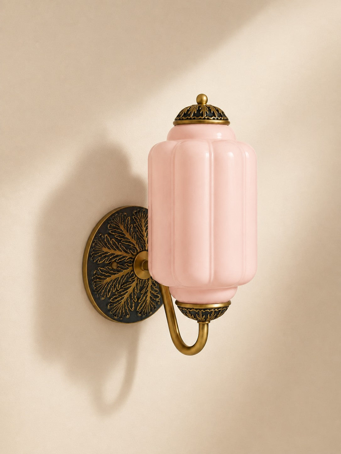 Vintage Milchglas Wandleuchte Nachttisch Flur Eloise Wandleuchte