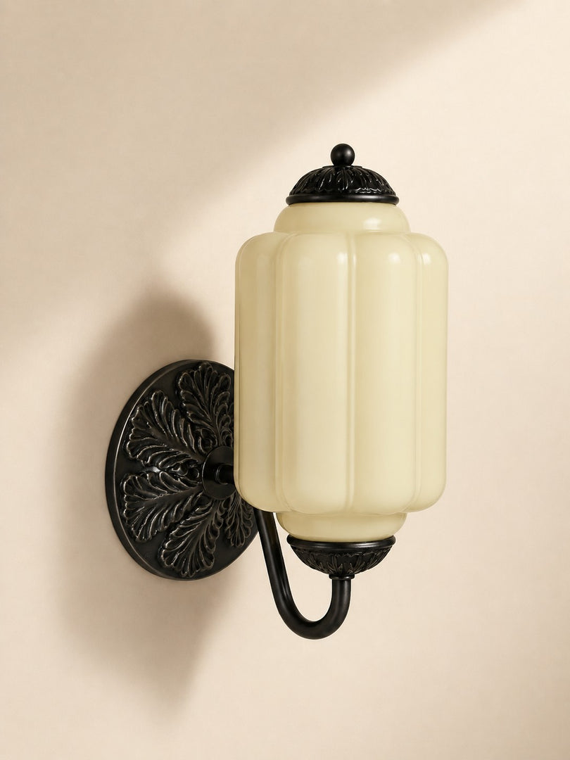 Vintage Milk Glass Sconce Bedside Hallway Eloise Wall Sconce