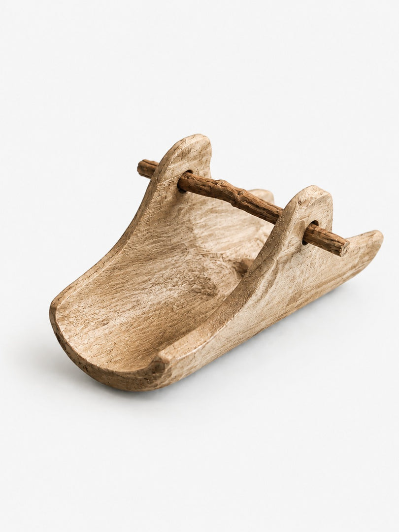 Handcrafted Willow Wood Carry Tray
