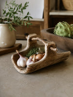 Load image into Gallery viewer, Handcrafted Willow Wood Carry Tray