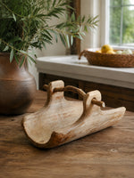 Load image into Gallery viewer, Handcrafted Willow Wood Carry Tray