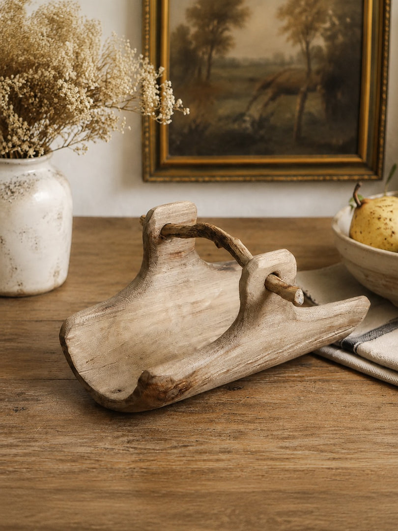 Handcrafted Willow Wood Carry Tray