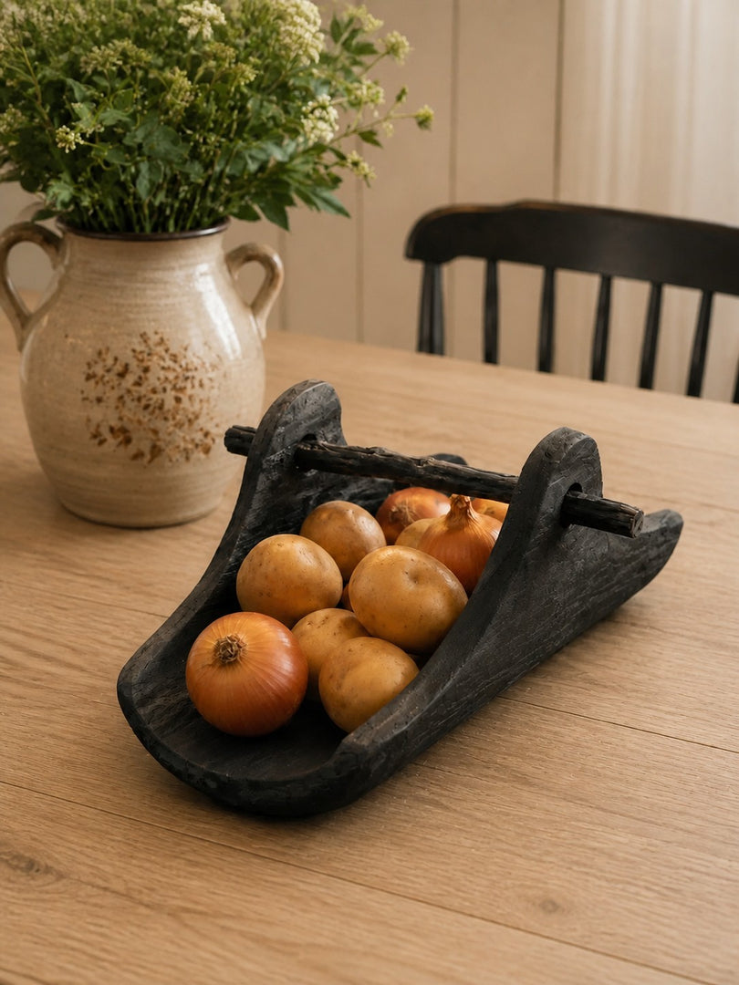 Handcrafted Willow Wood Carry Tray