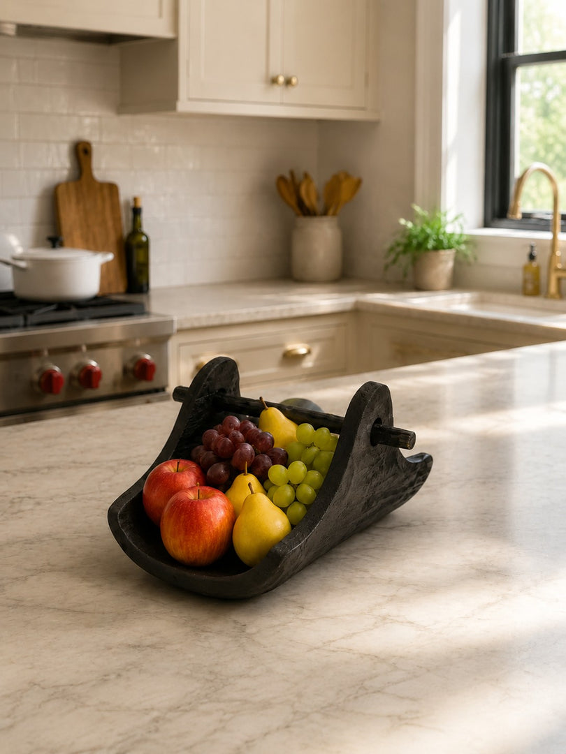 Handcrafted Willow Wood Carry Tray