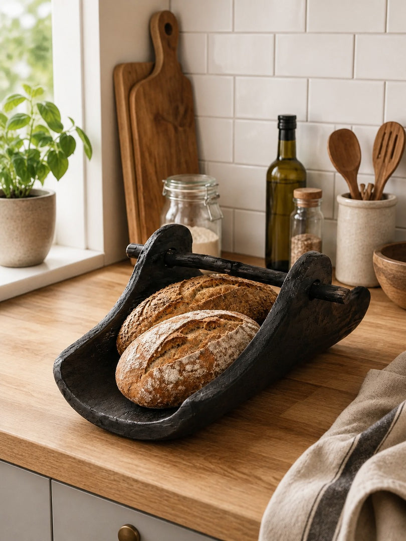 Handcrafted Willow Wood Carry Tray