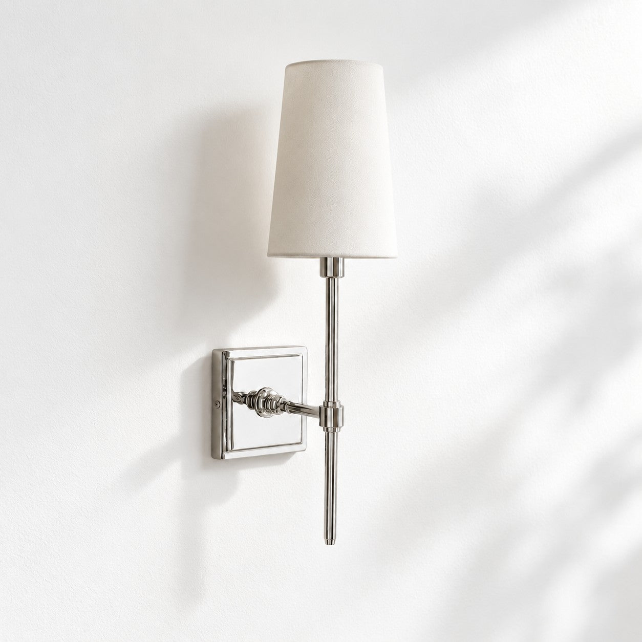 Rowan Wandleuchte mit Leinenschirm – Retro-Metallwandleuchte für Schlafzimmer und Flur